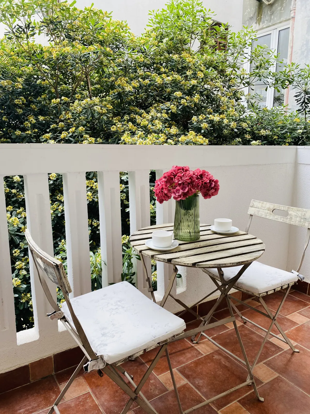 Balcony over the garden